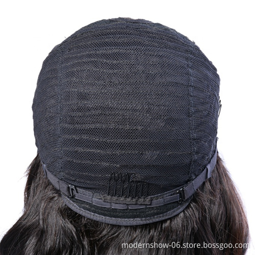 100% human hair pre plucked loose wave swiss lace front wig unprocessed raw virgin cuticles aligned loose wave lace closure wig